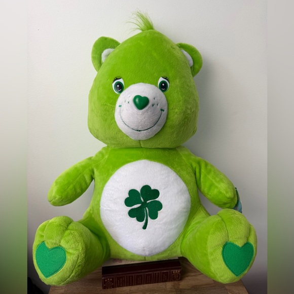 Care Bears Other - Huge green Good Luck shamrock Care Bears bear